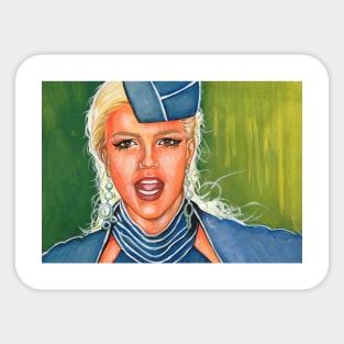 Stewardess Sticker